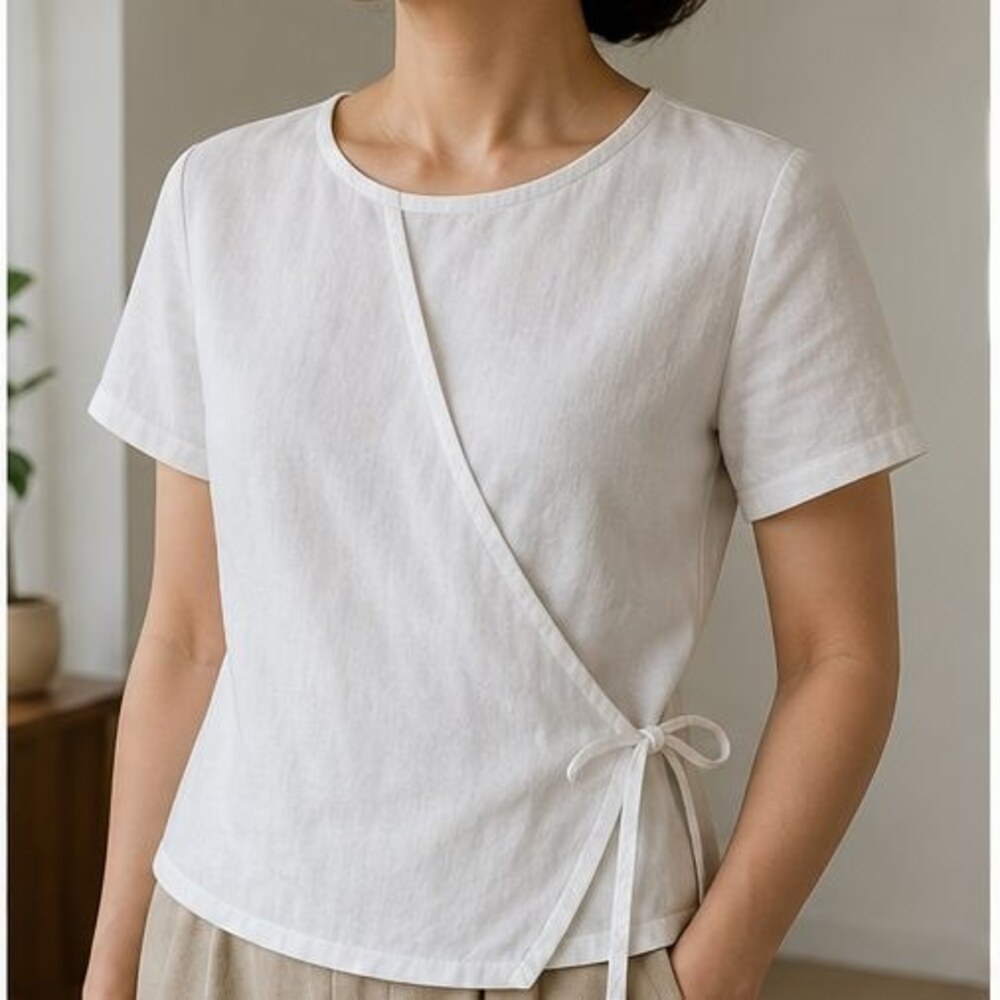 White Button Blouse - Picture 2 of 6
